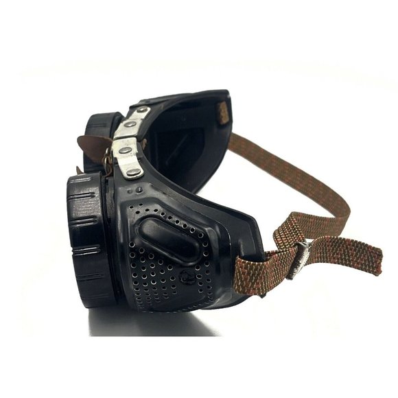 Antique Sellstrom Goggles Safety Glasses Vtg Old Rockabilly Dieselpunk Steampunk - Picture 2 of 5